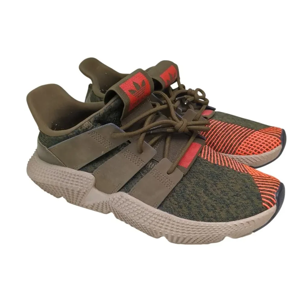Men’s Adidas Prophere Trace Olive / Orange Sneakers Size 10.5